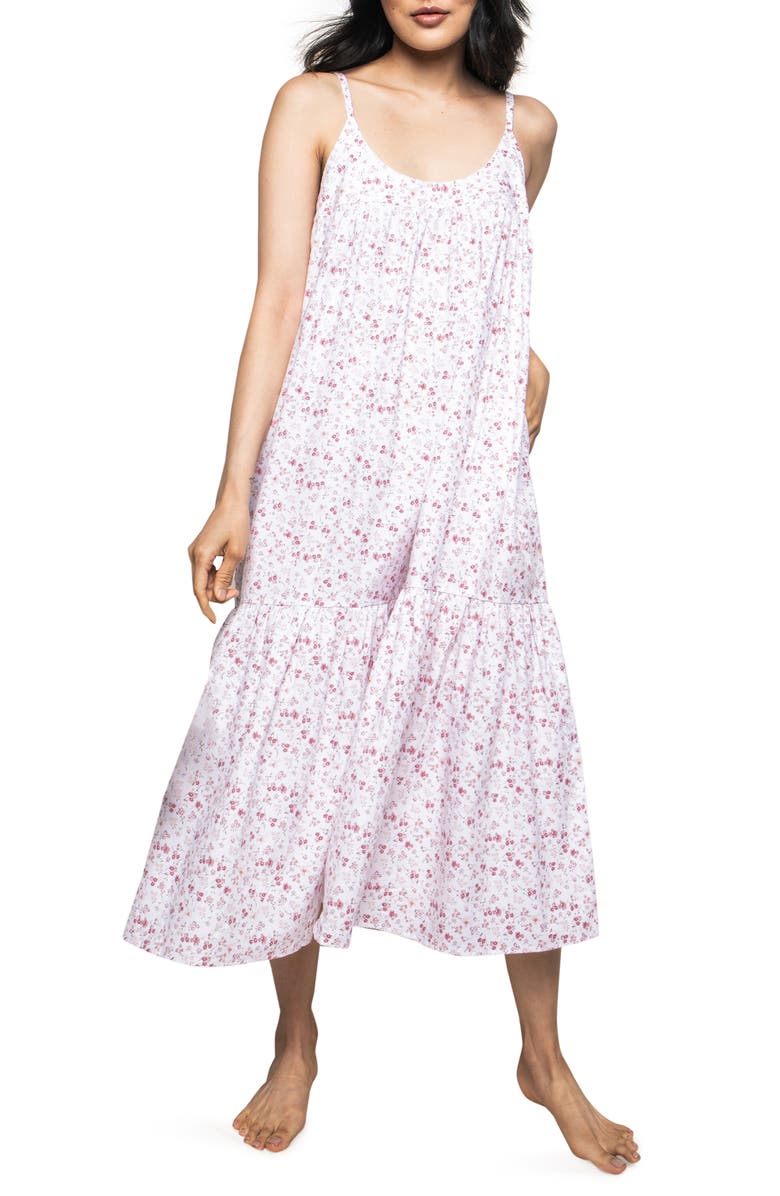 Petite Plume Dorset Floral Chloe Nightgown, Main, color, 