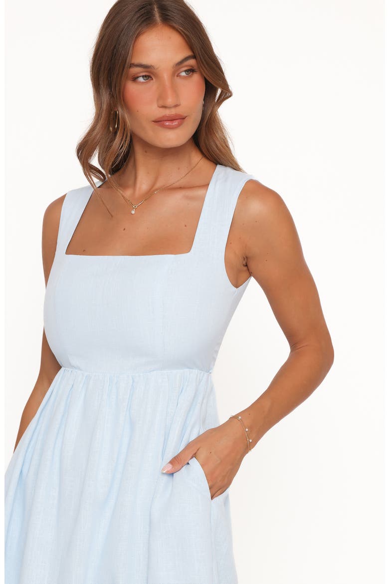 Zarly Sleeveless Fit & Flare Minidress, Alternate, color, PALE BLUE