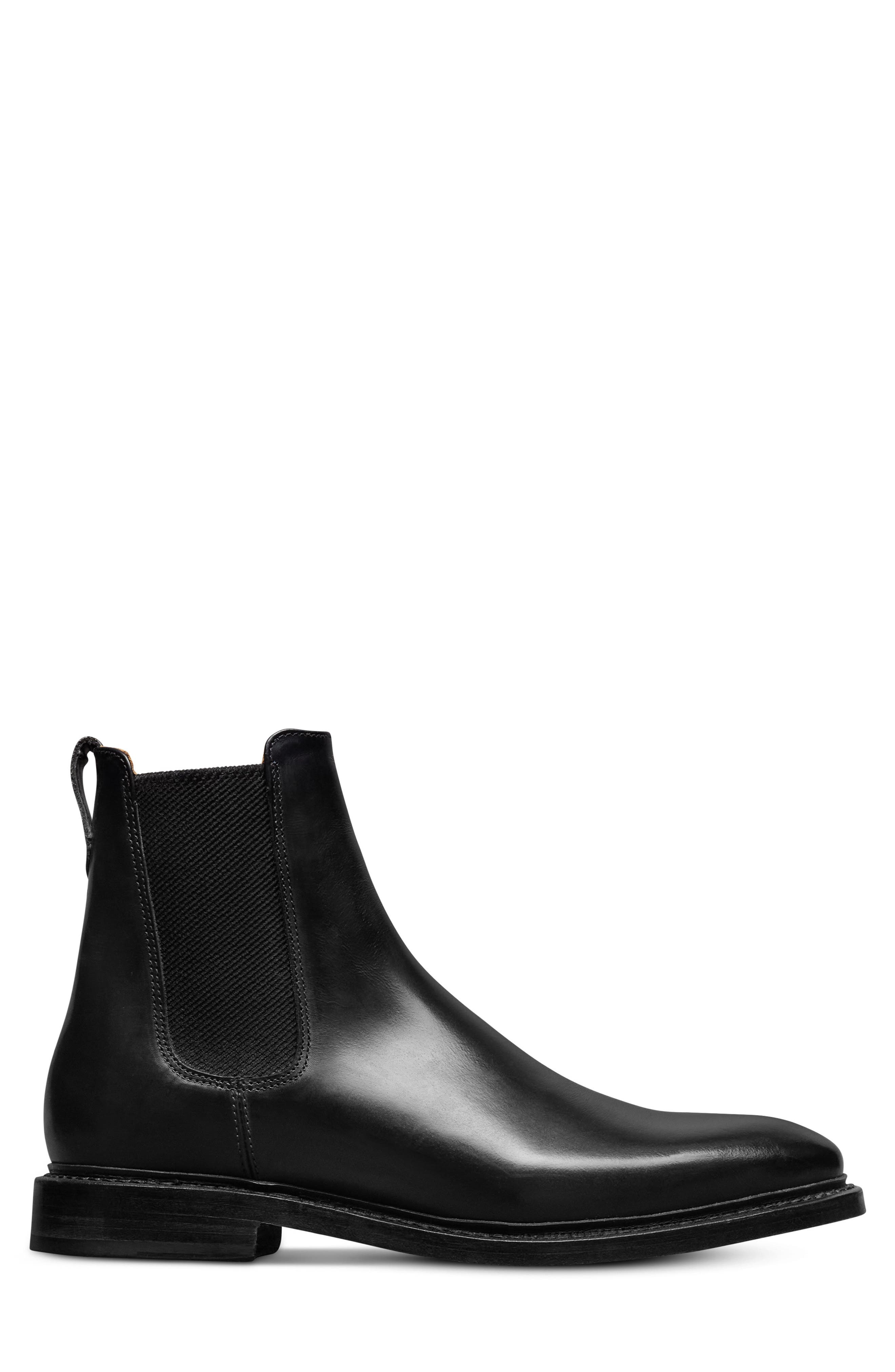 Rafe Leather Chelsea Boot, Alternate, color, BLACK