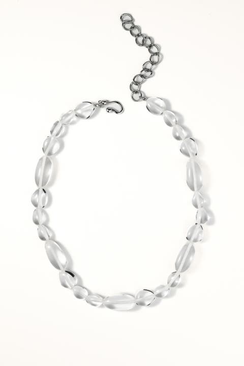 See Through Pebble Necklace