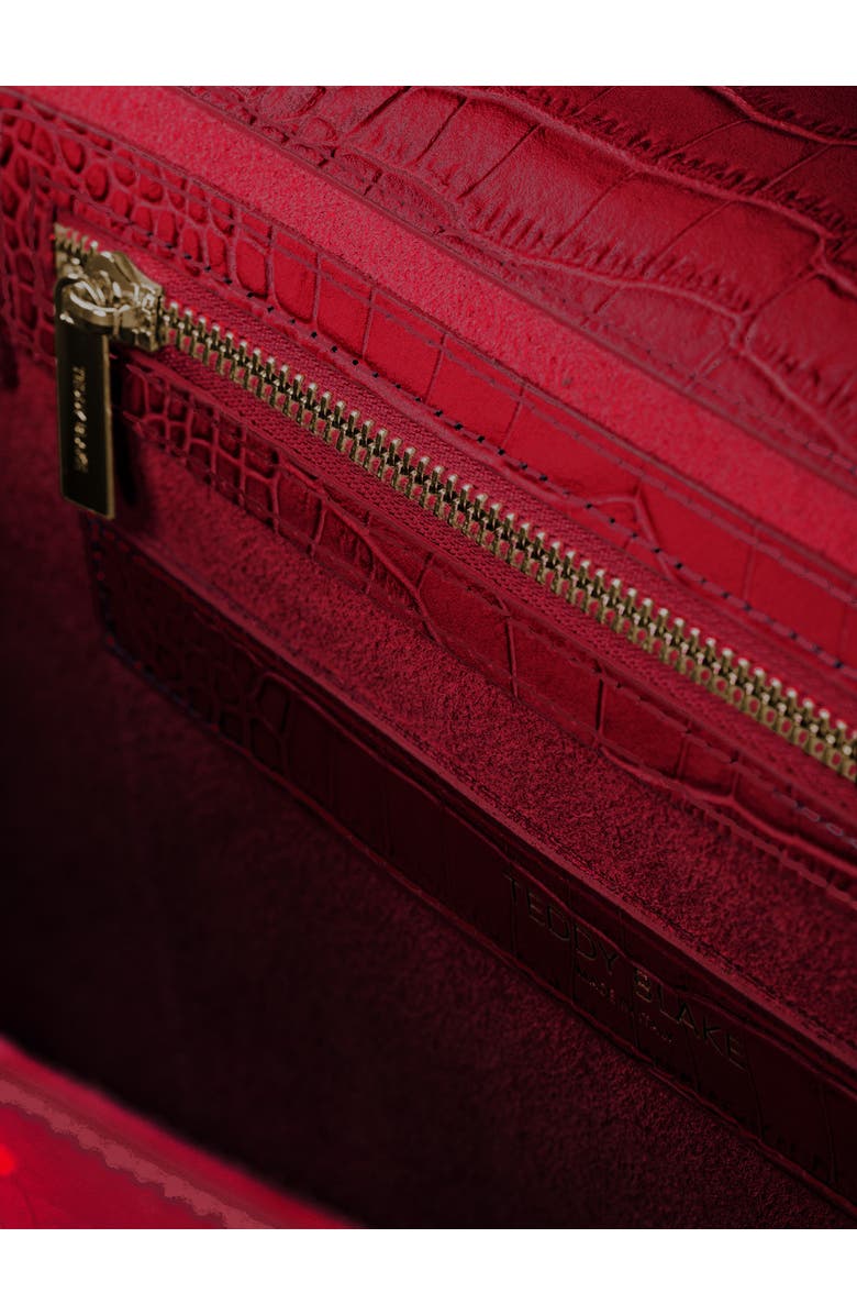 Teddy Blake Ava Croco 14", Alternate, color, Dark Red