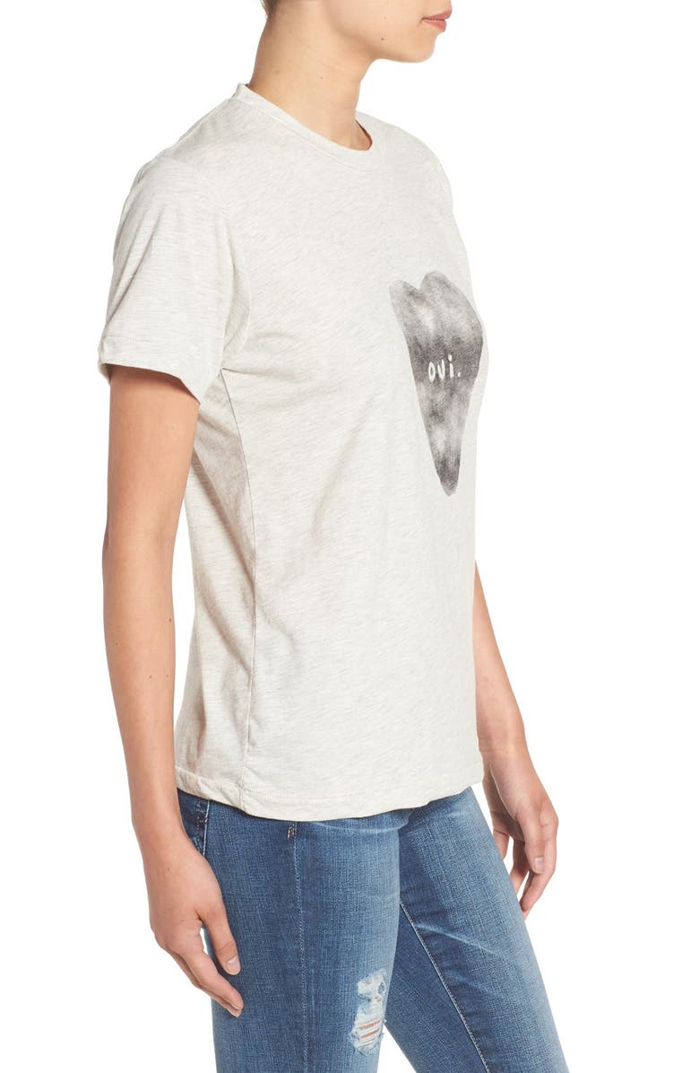 SINCERELY JULES 'Oui' Heart Tee, Alternate, color,