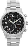 Timex® Waterbury Traditional Fly Back Chronograph Bracelet Watch, 43mm