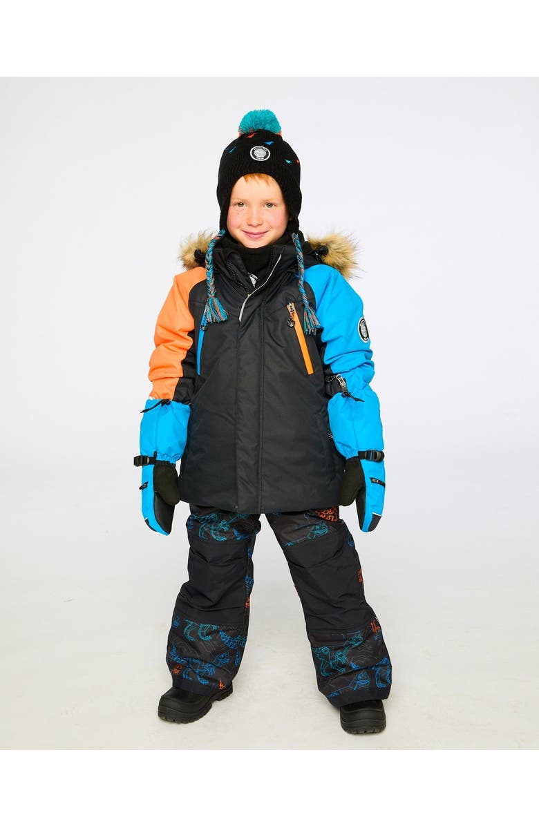 Deux par Deux Boys Winter Mittens Teknik, Alternate, color, Blue