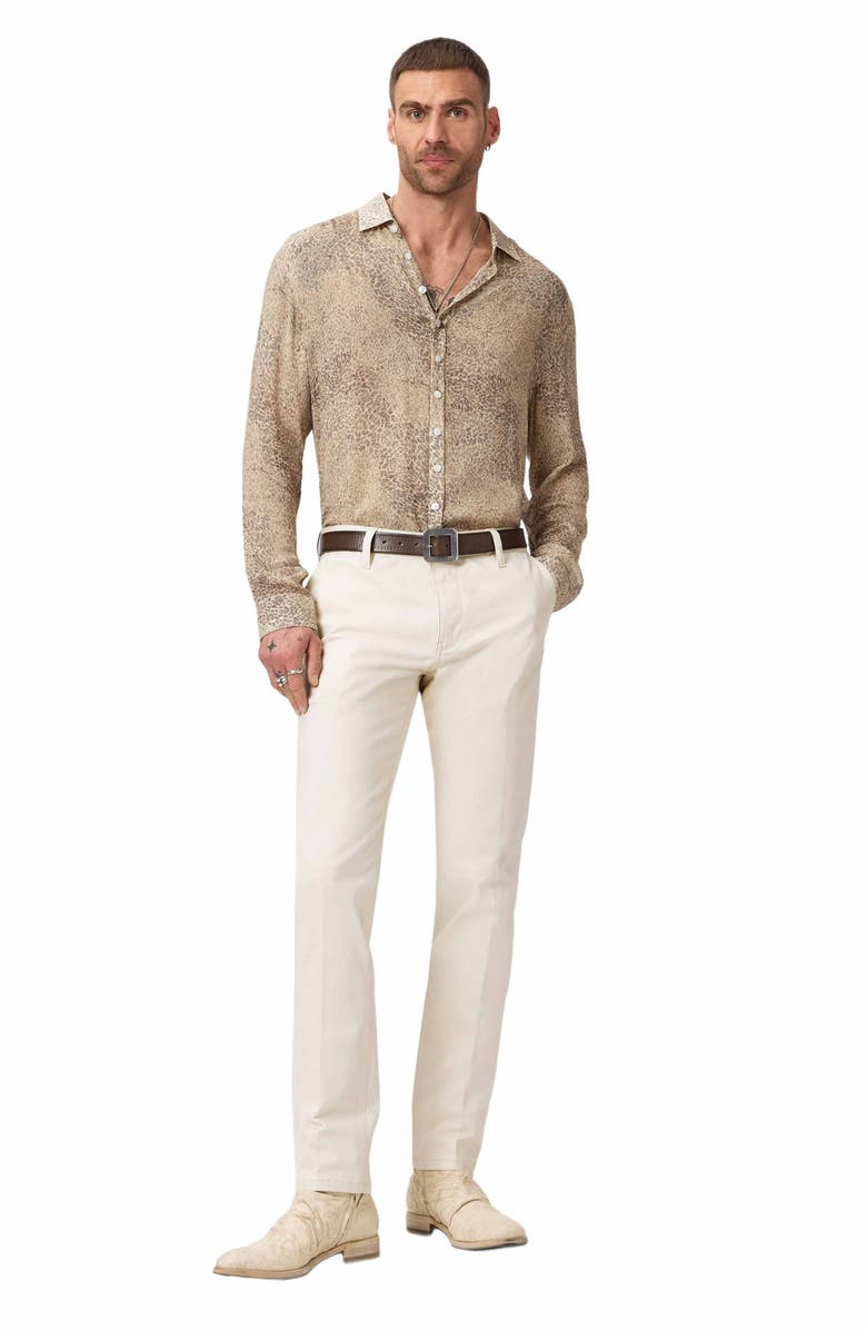 John Varvatos Bucks Button-Up Shirt, Alternate, color, Light Khaki