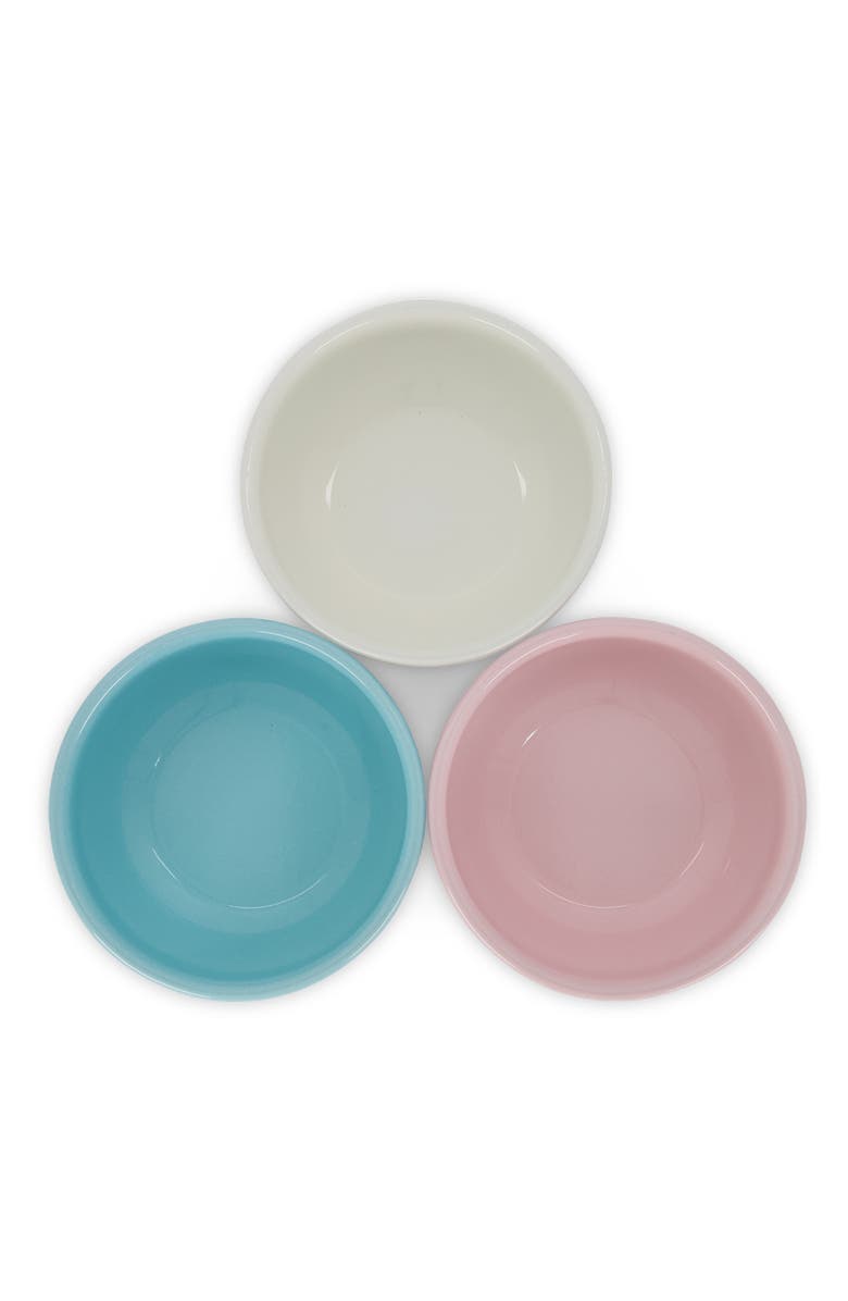 Elifle Two Tone Enamel Cereal Bowl - Set of 4, Alternate, color, Royal Blue & Ivory