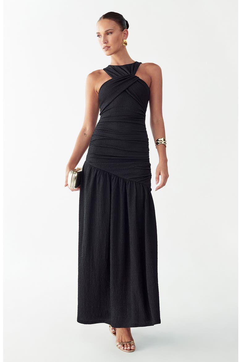 Kyle Midi Dress, Alternate, color, Black