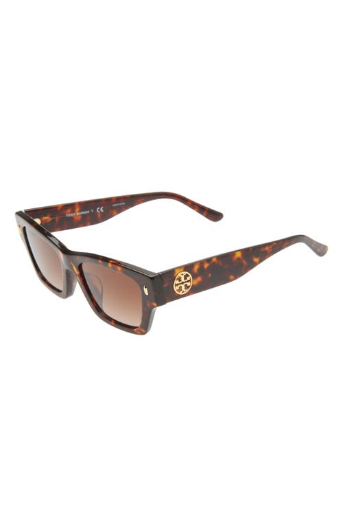 Tory Burch 52mm Rectangular Sunglasses In Multi