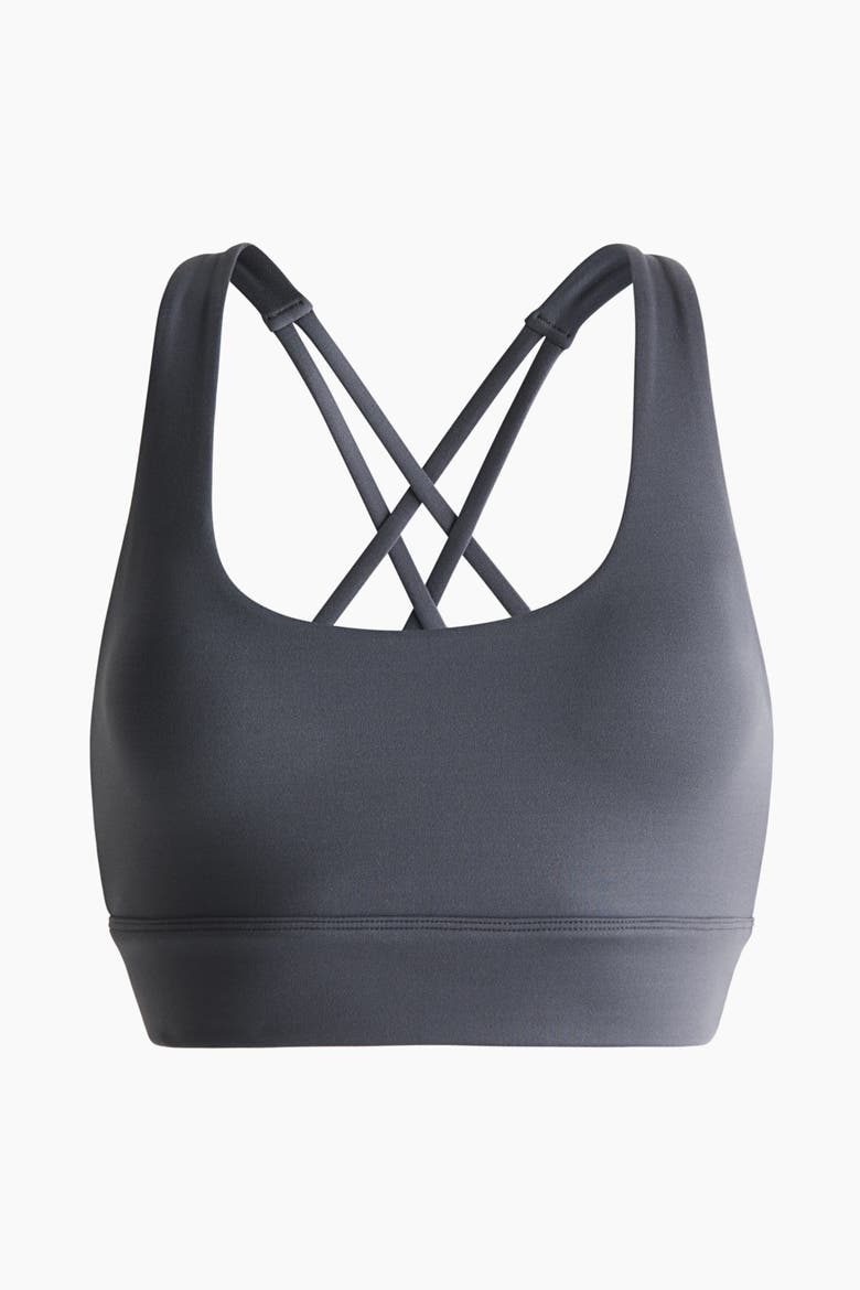 Medium Support Sports Bra With Softmove, Main, color, Gray