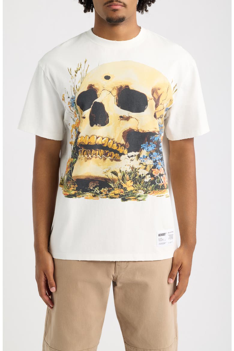 Bloom Relic Oversize Cotton Graphic T-Shirt, Main, color, ANTIQUE WHITE