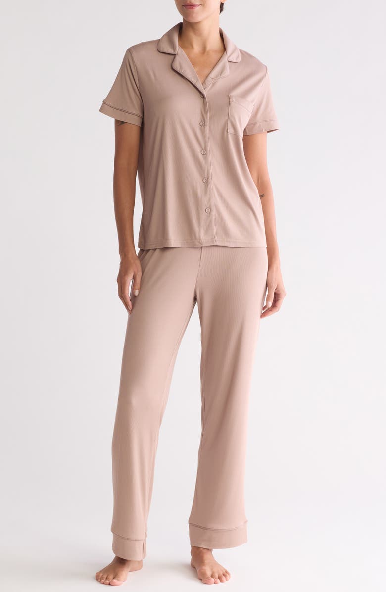 Nicole Miller Notch Collar Pajamas | Nordstromrack