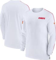Nike Men's Nike White Kansas City Chiefs Sideline Coach UV Performance Long Sleeve T-Shirt