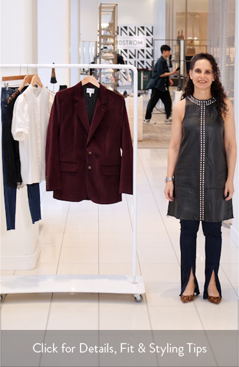 Everyday Stretch Cotton Velveteen Blazer, sales video thumbnail