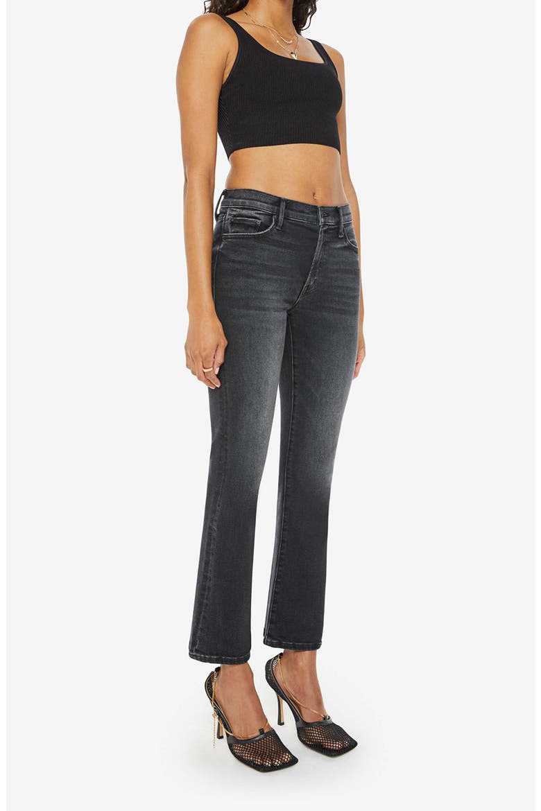 The Outsider High Waist Ankle Bootcut Jeans, Alternate, color, NOT TODAY SATAN