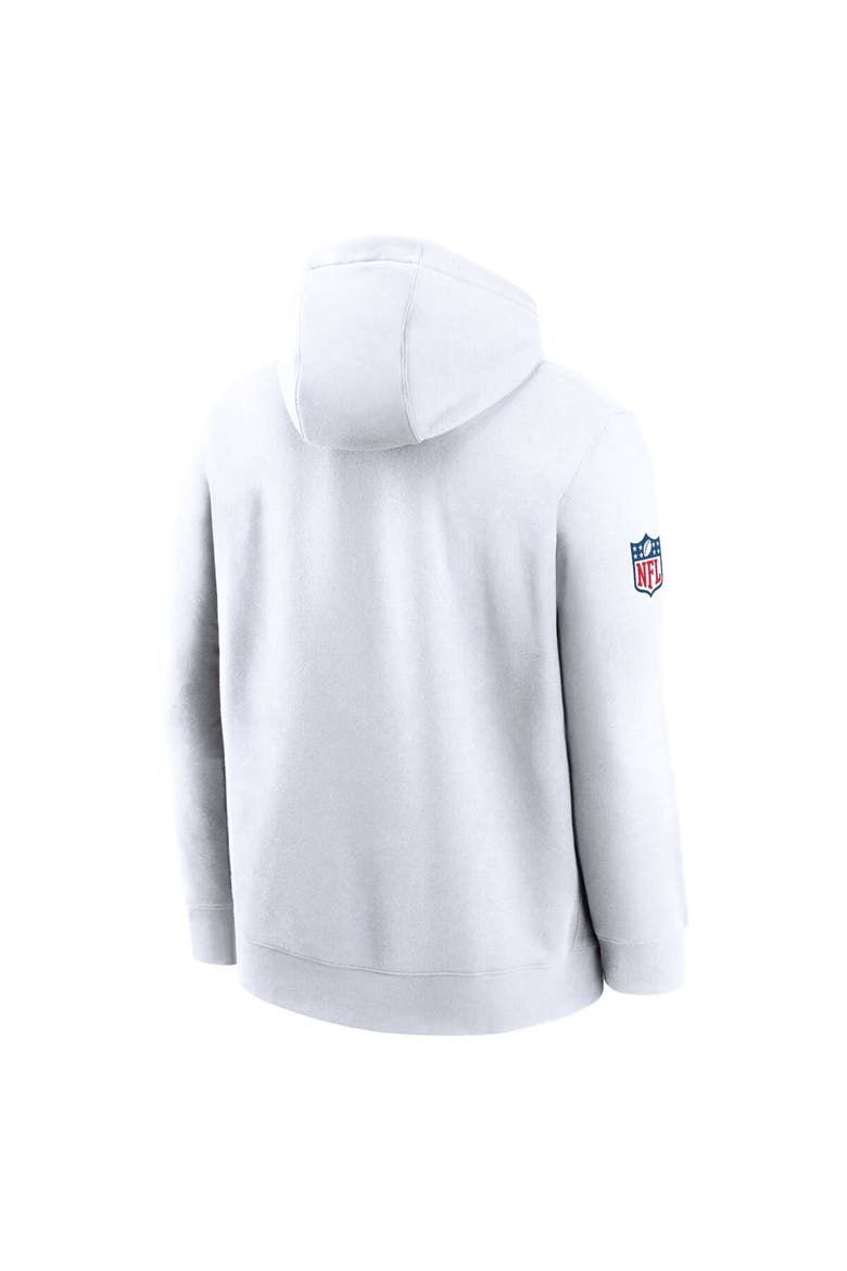 Men's Nike  White Cleveland Browns 2023 Sideline Club Alternate Tri-Blend Pullover Hoodie, Alternate, color, White