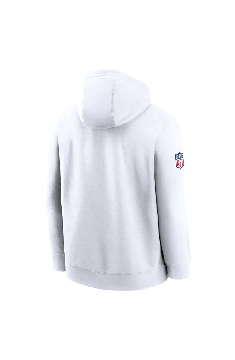 Nike Men's Nike White Cleveland Browns 2023 Sideline Club Alternate Tri-Blend Pullover Hoodie, Alternate, color, White