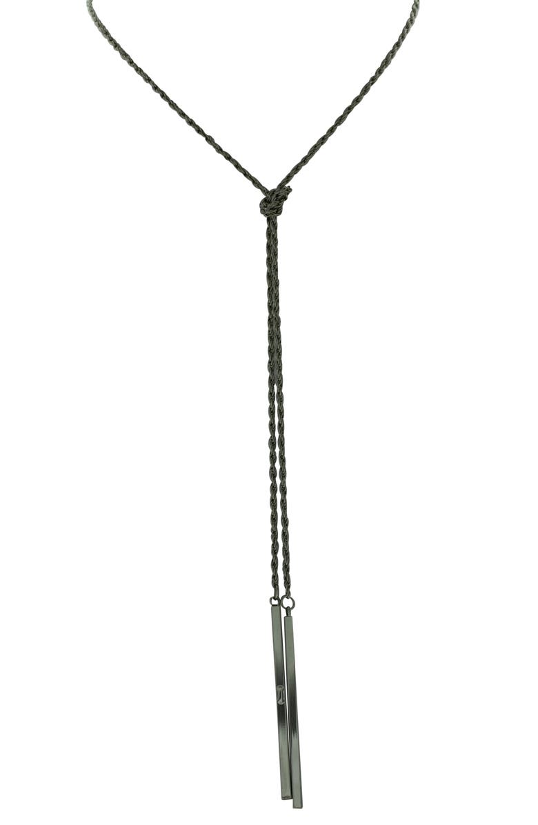 OLIVIA WELLES Double Bar Choker Necklace, Main, color, Gold