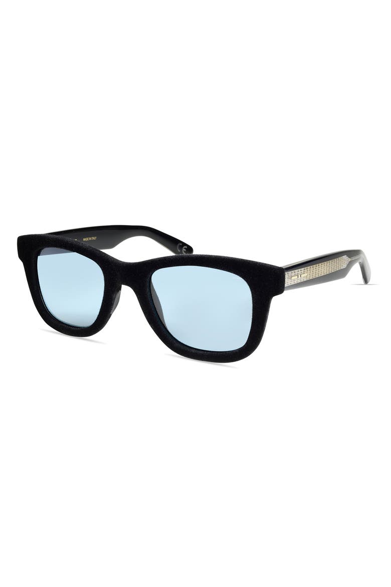 Azzurro Velvet Sunglasses, Alternate, color, Black