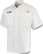 Columbia Men's Columbia White LSU Tigers PFG Tamiami Shirt
