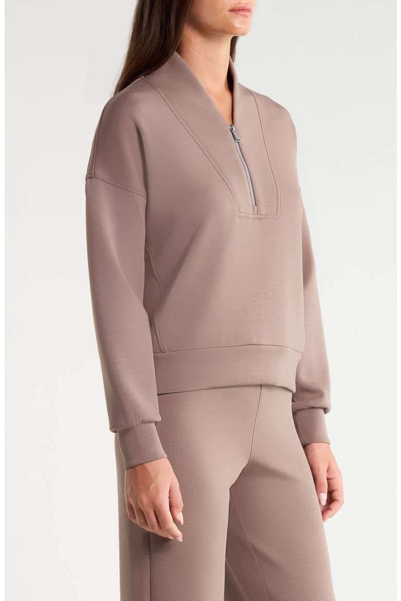AirEssentials Shawl Collar Quarter Zip Sweatshirt, Alternate, color, IRONSTONE