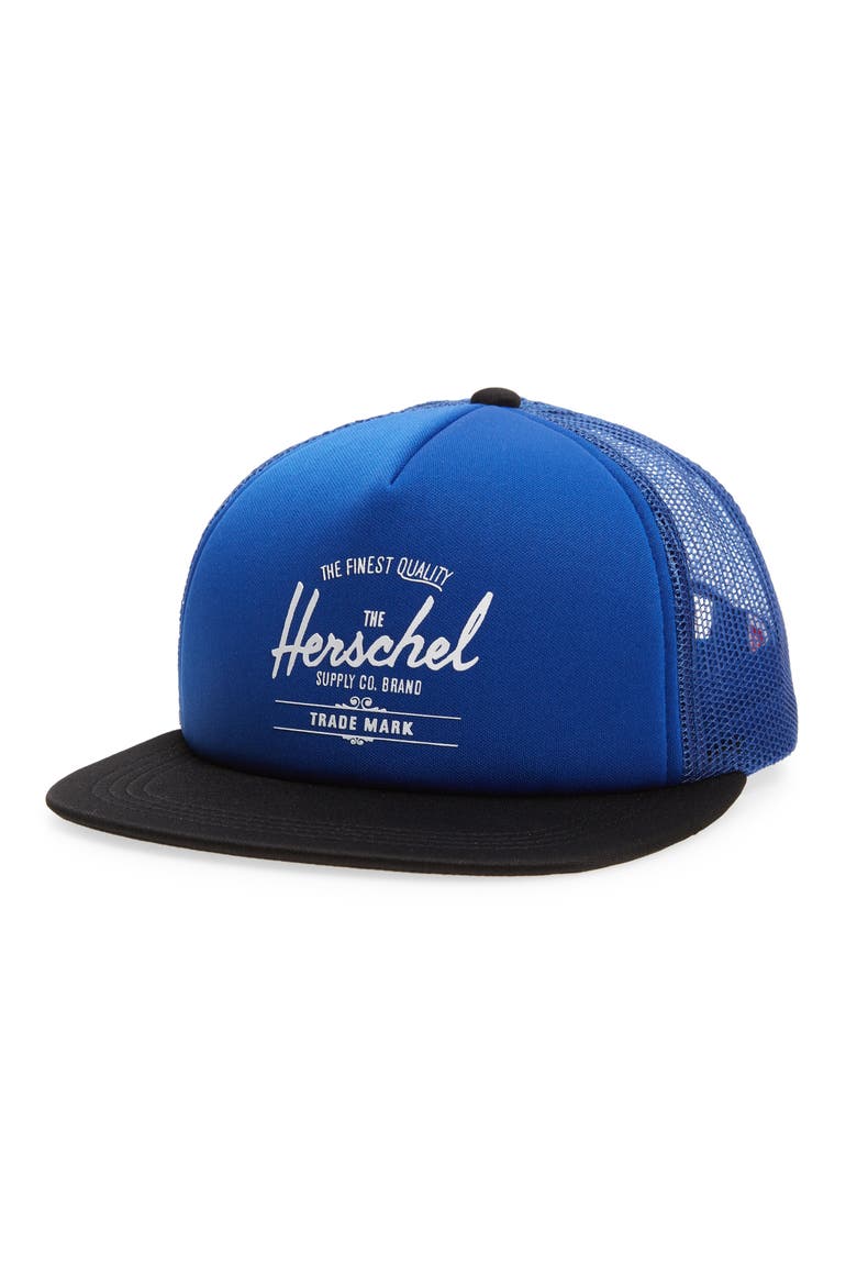 Kids' Whaler Snapback Baseball Cap, Main, color, SURF THE WEB/ WHITE/ BLACK