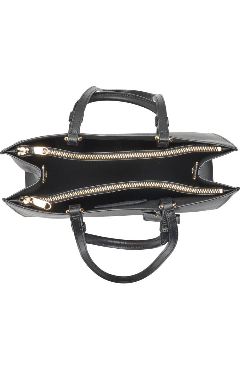 Furla Deva Leather Tote, Alternate, color, Nero