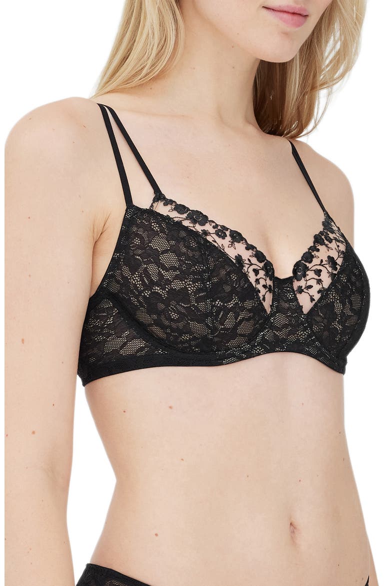 Paradise Underwire Bra, Alternate, color, BLACK COMO