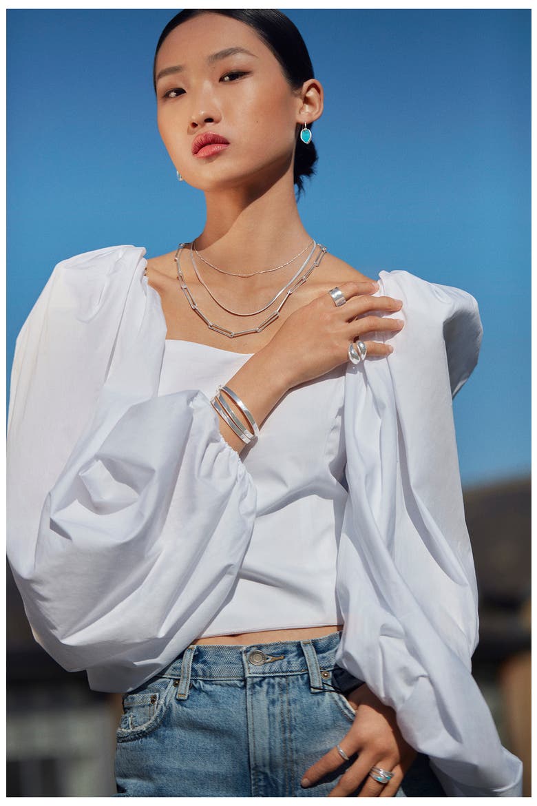 Snake Chain Necklace, Alternate, color, STERLING SILVER
