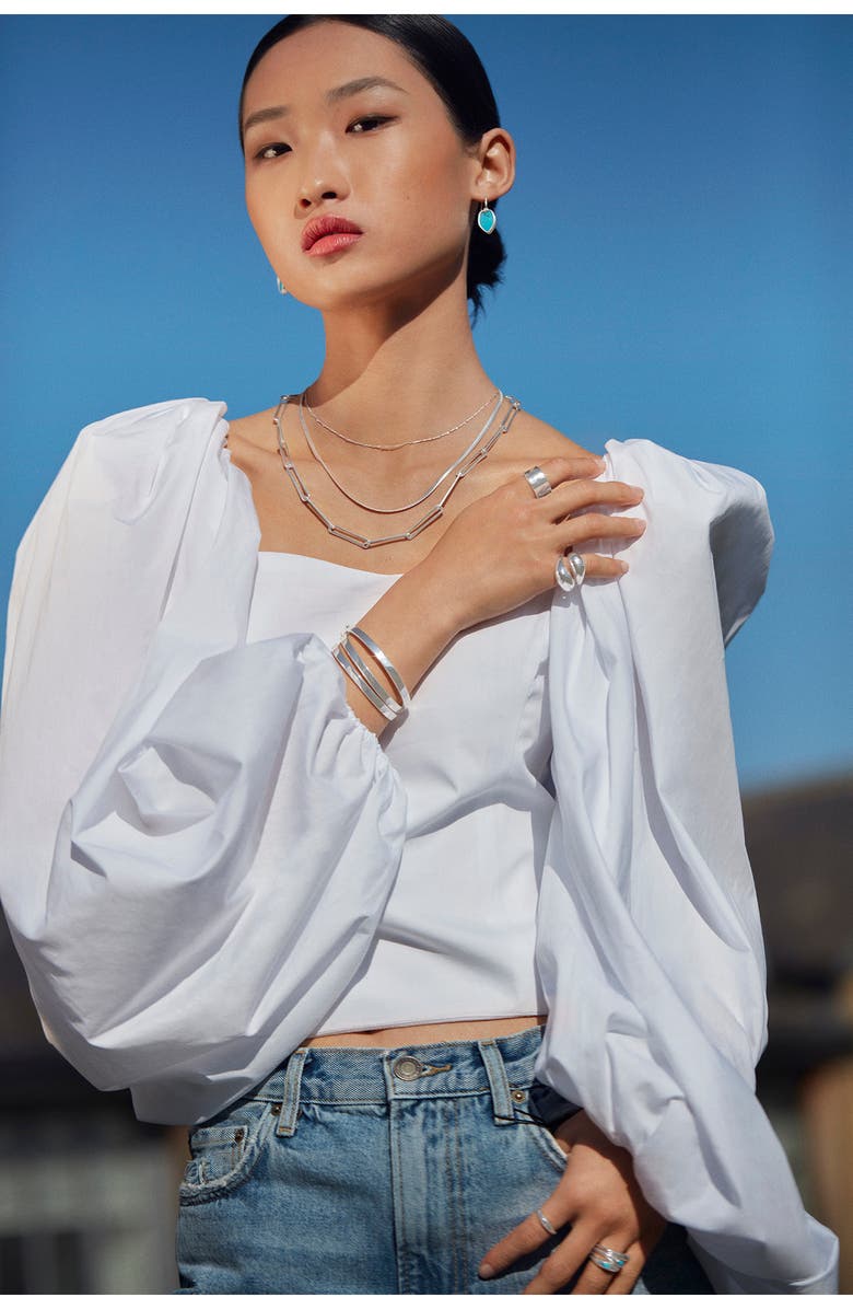 Monica Vinader Snake Chain Necklace, Alternate, color, Sterling Silver