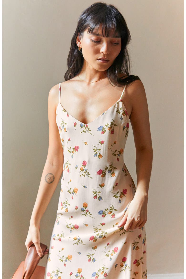 Chianti Floral Print Midi Sundress, Alternate, color, NOEMI