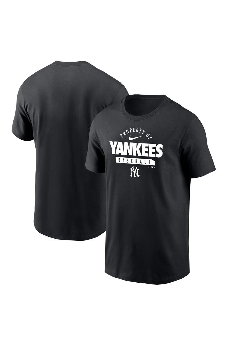Nike Men's Nike Black New York Yankees Primetime Property Of Practice T-Shirt, Main, color,