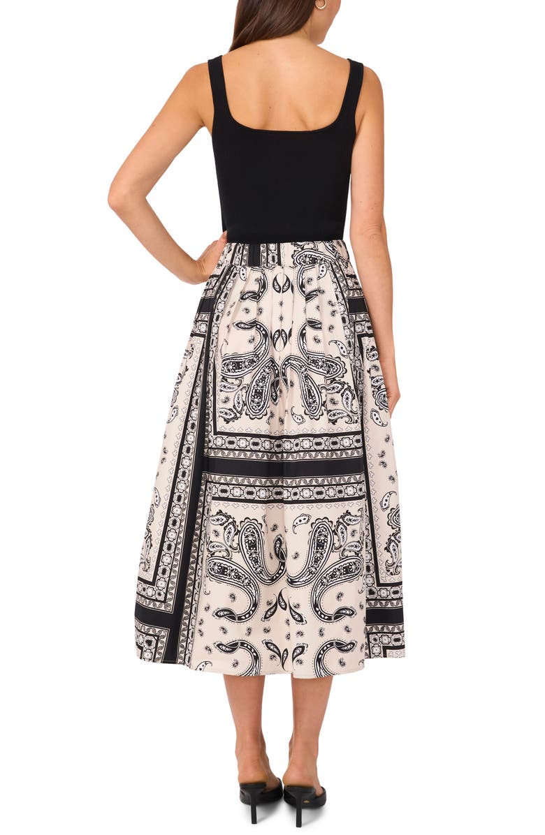 Halogen<sup>®</sup> Bandana Print Cotton Midi Skirt, Alternate, color, 
