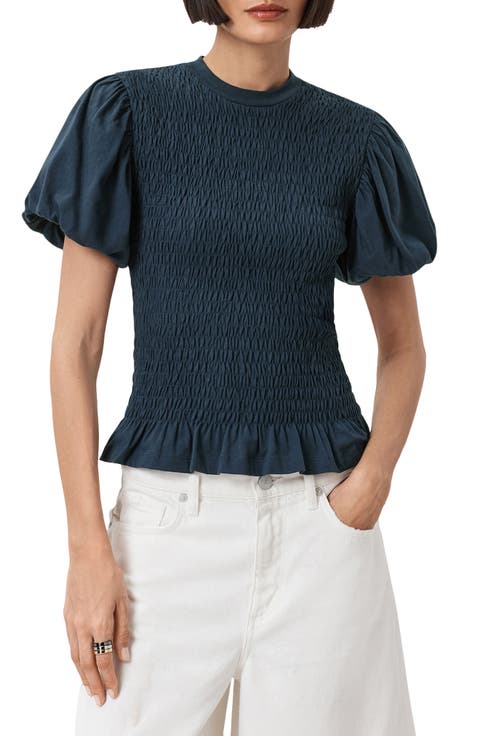 Dael Smocked Puff Sleeve Top