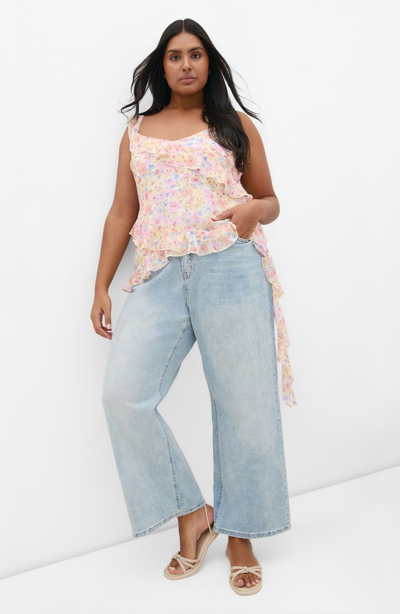 City Chic Waverly Floral Print Camisole, Alternate, color, Vintage Ditsy