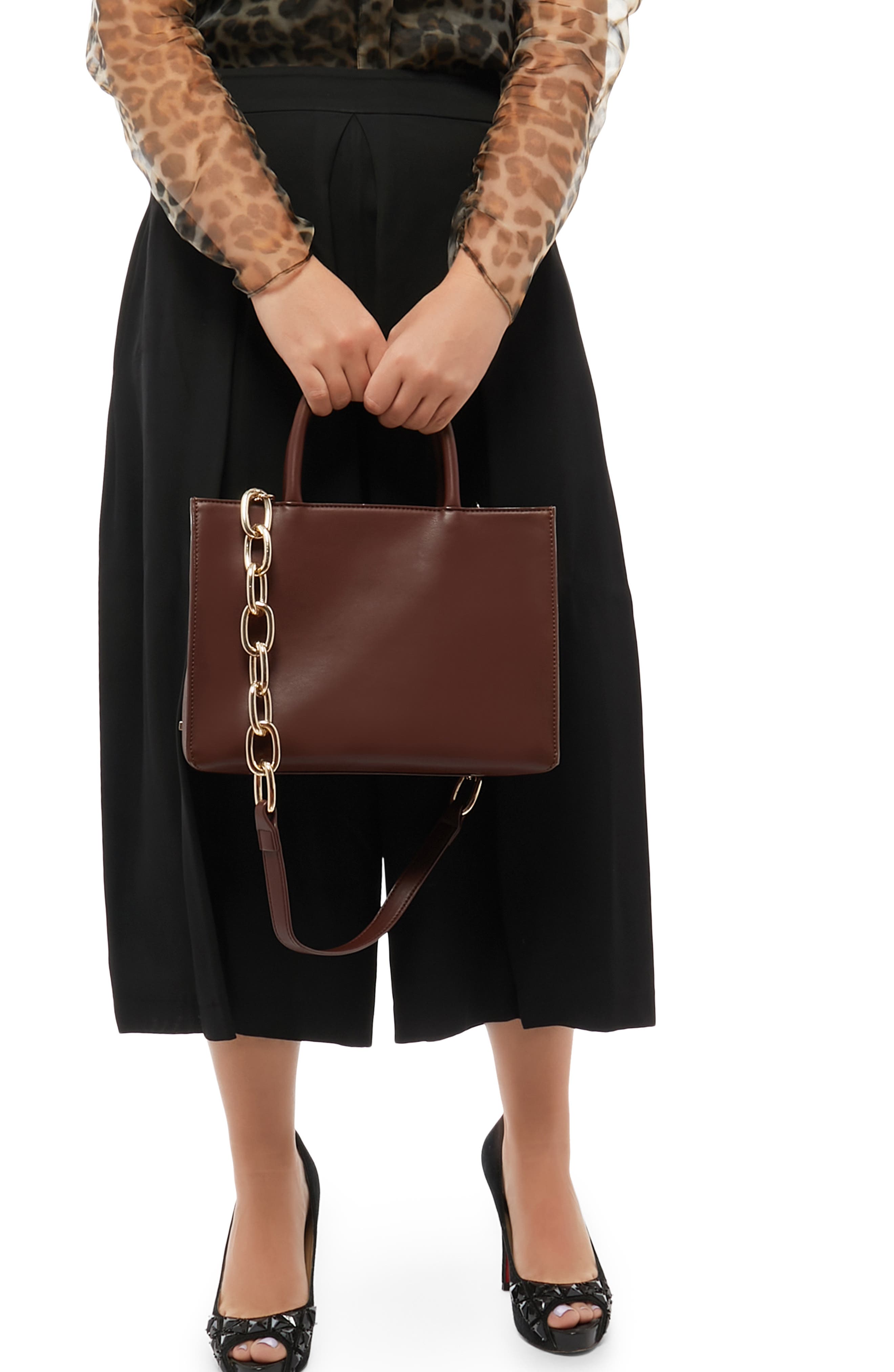 We Gram Small Tote, Alternate, color, DARK BROWN