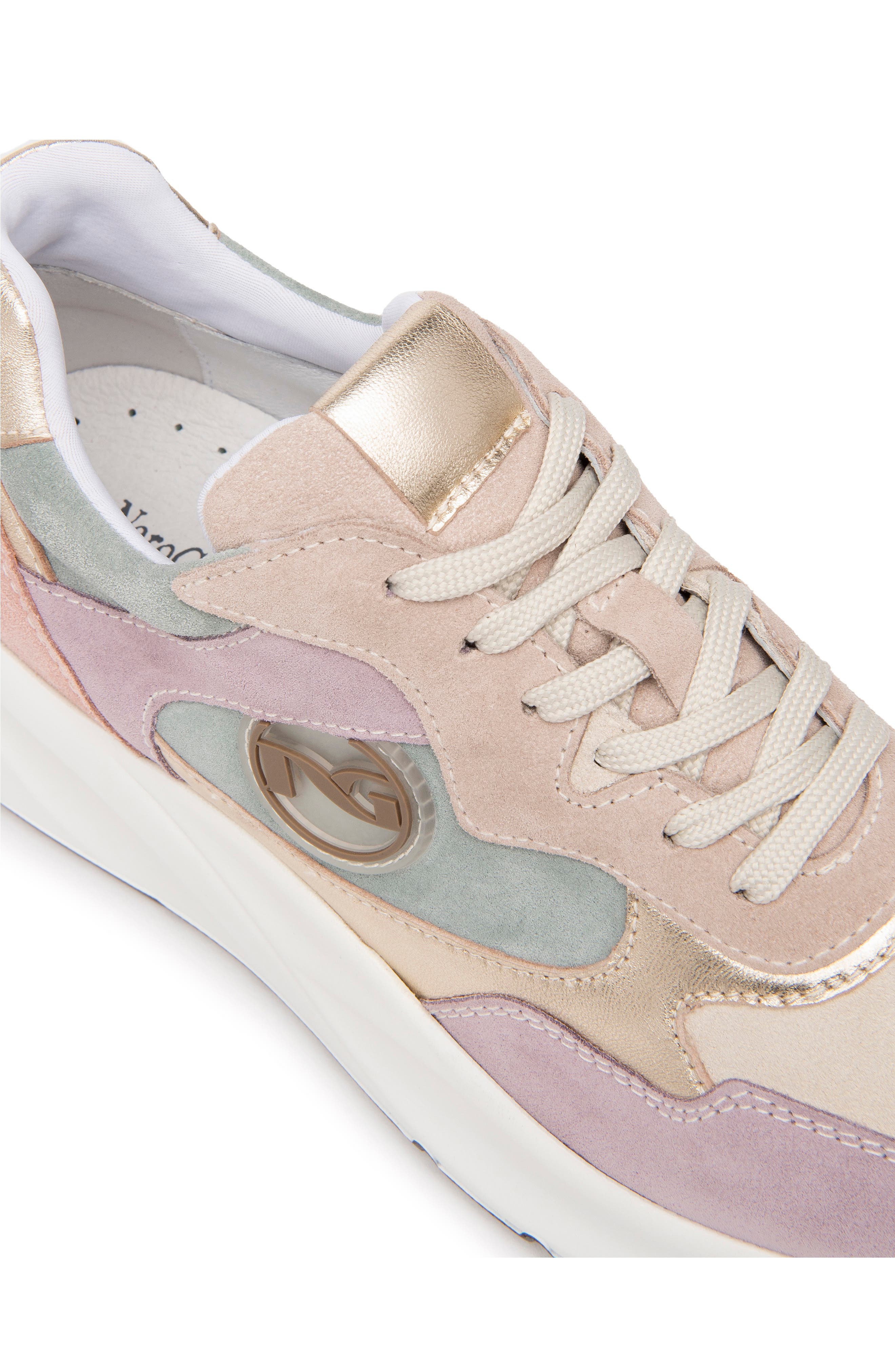 NeroGiardini Colorblock Sneaker, Alternate, color, Pastel Multi