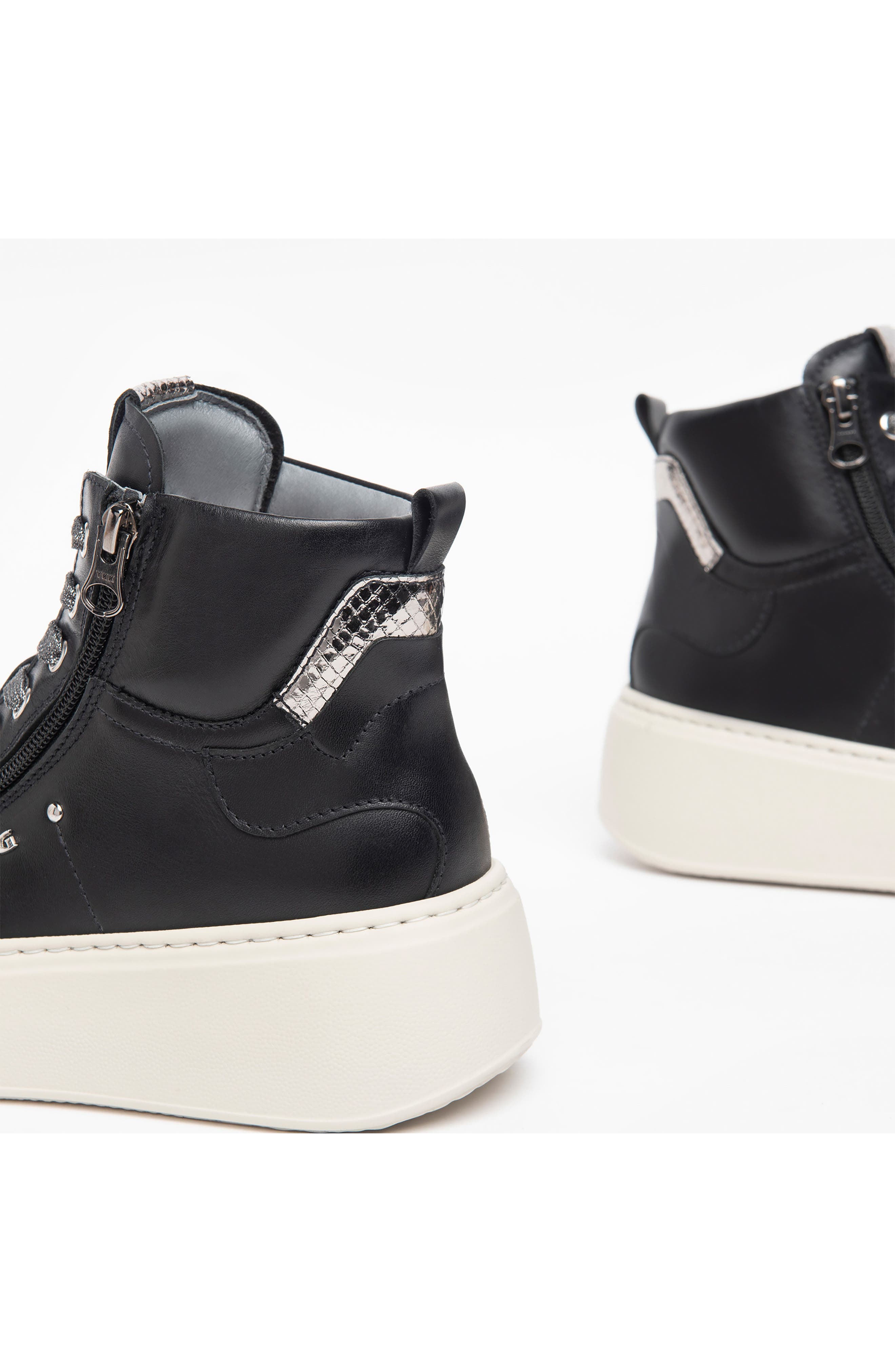 NeroGiardini High Top Wedge Sneaker, Alternate, color, 