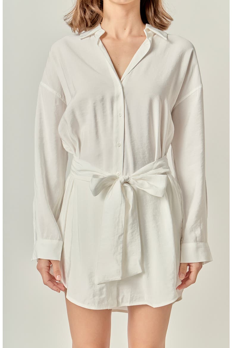Oversize Long Sleeve Shirt, Alternate, color, WHITE