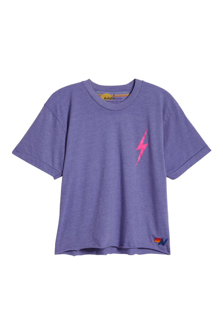 Bolt 2 Graphic T-Shirt, Alternate, color, LAVENDER/ NEON PINK