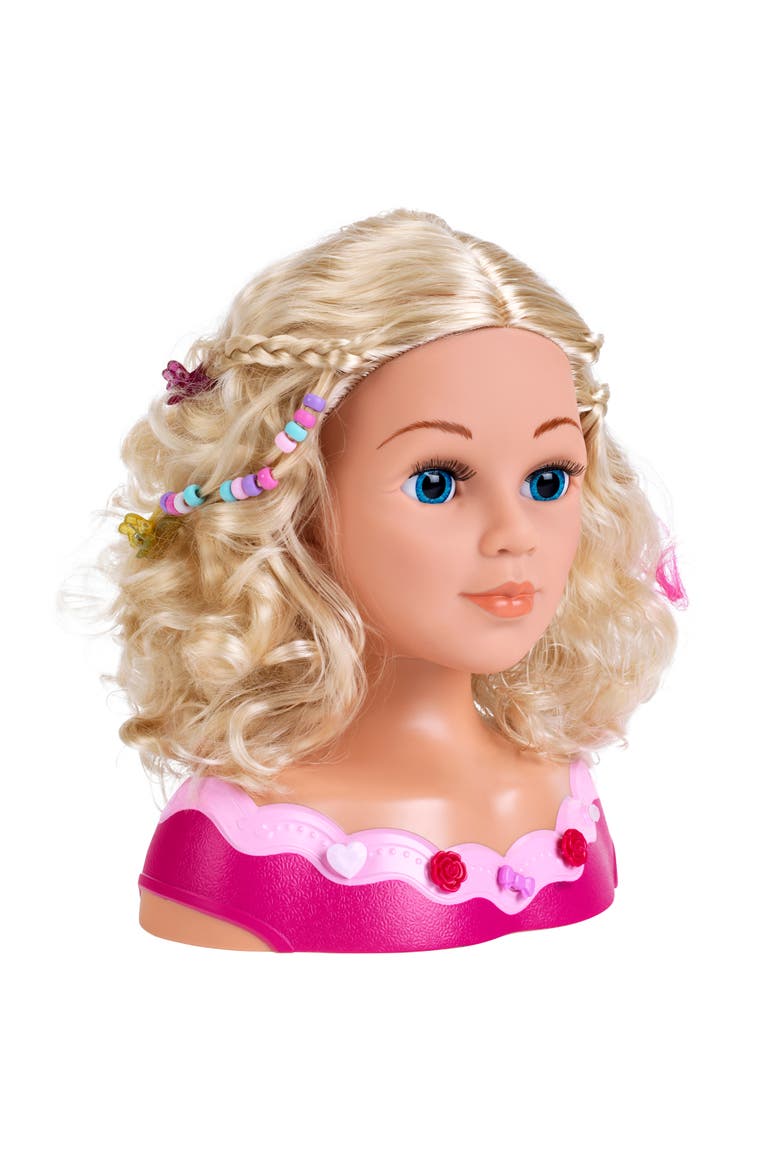 11 Inch Hairdressing Head Little Emma, Alternate, color, Multicolored