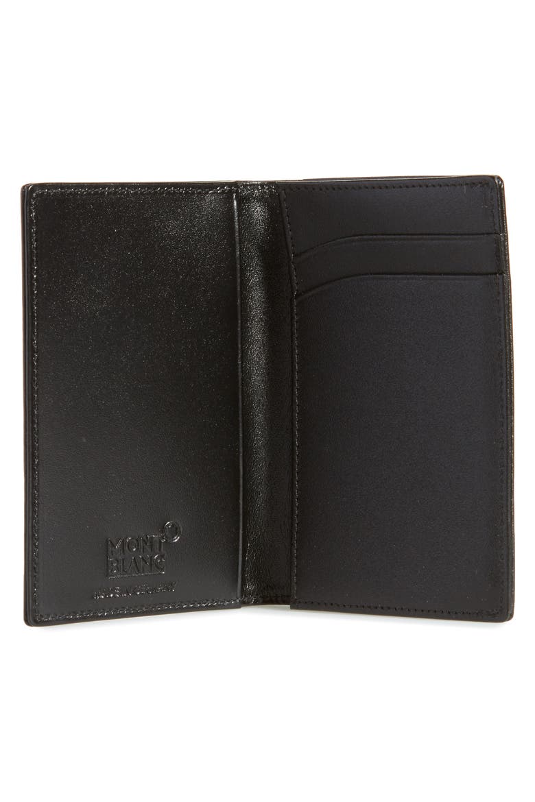 Meisterstück Leather Card Case, Alternate, color, BLACK