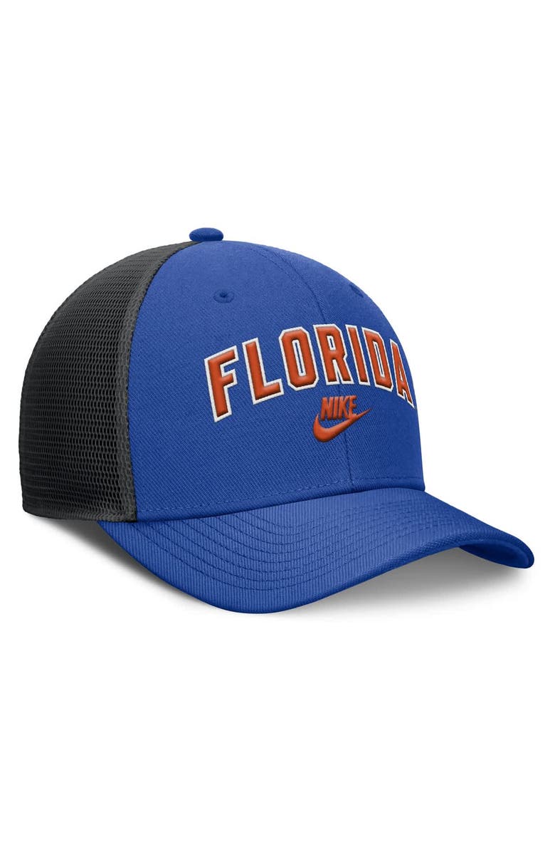 Nike Men's Nike Royal/Black Florida Gators Legacy Arch Rise Performance Trucker Adjustable Hat, Alternate, color, Royal
