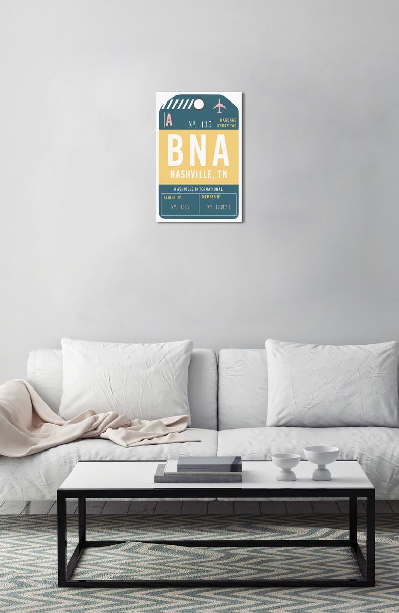 Oliver Gal Nashville Luggage Tag Wall Art, Alternate, color, 