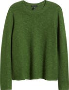 Eileen Fisher Textured Crewneck Organic Linen & Cotton Sweater