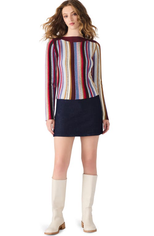 Steve Madden Cindi Denim Miniskirt In Blue