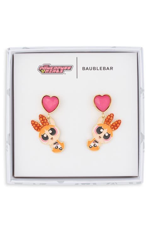 The Powerpuff Girls Blossom Heart Drop Earrings