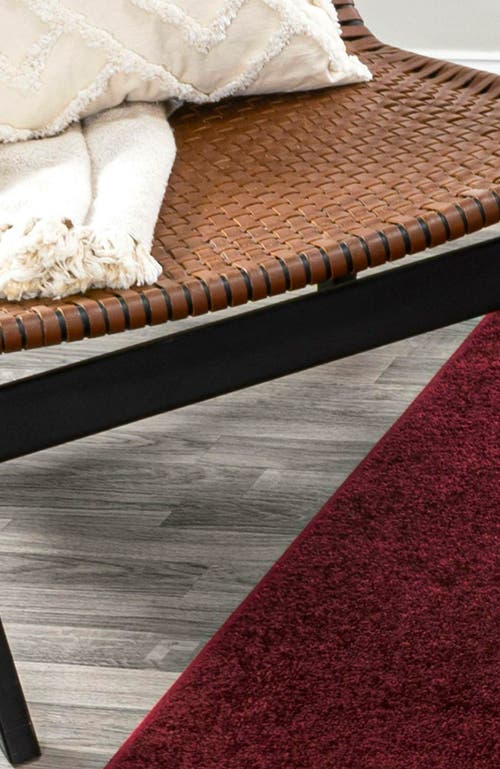 Jonathan Y Haze Solid Low-pile Area Rug In Red