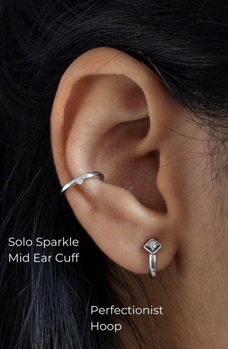 Seed2Stone Perfectionist Hoop, Alternate, color, Silver