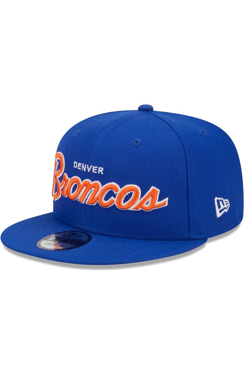 New Era Men's New Era Royal Denver Broncos Main Script 9FIFTY Snapback Hat, Alternate, color, 