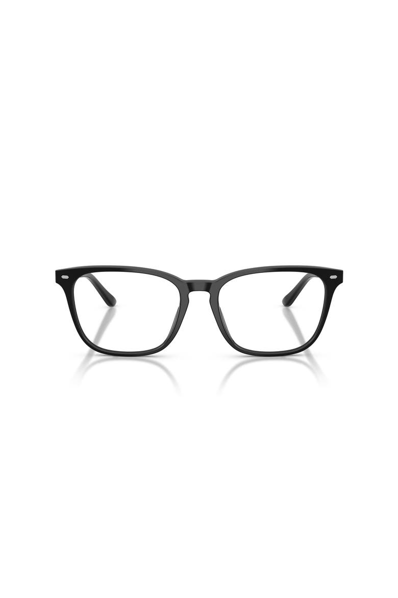 57mm Square optical glasses, Alternate, color, Black